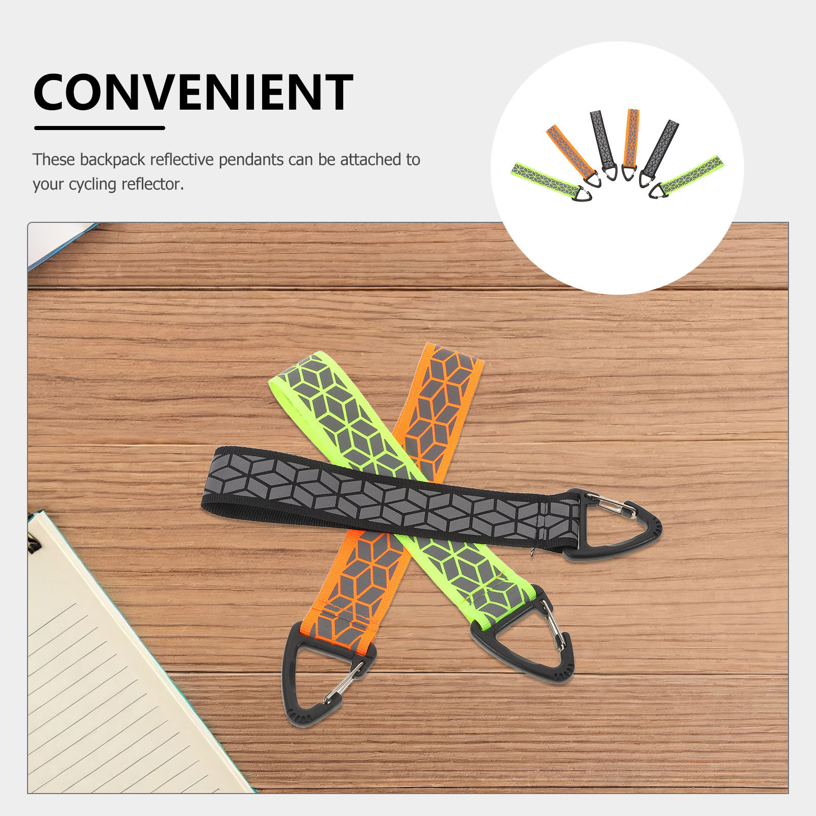 6Pcs Reflective Keychains High - Running Visibility Gear ulasan dan harga