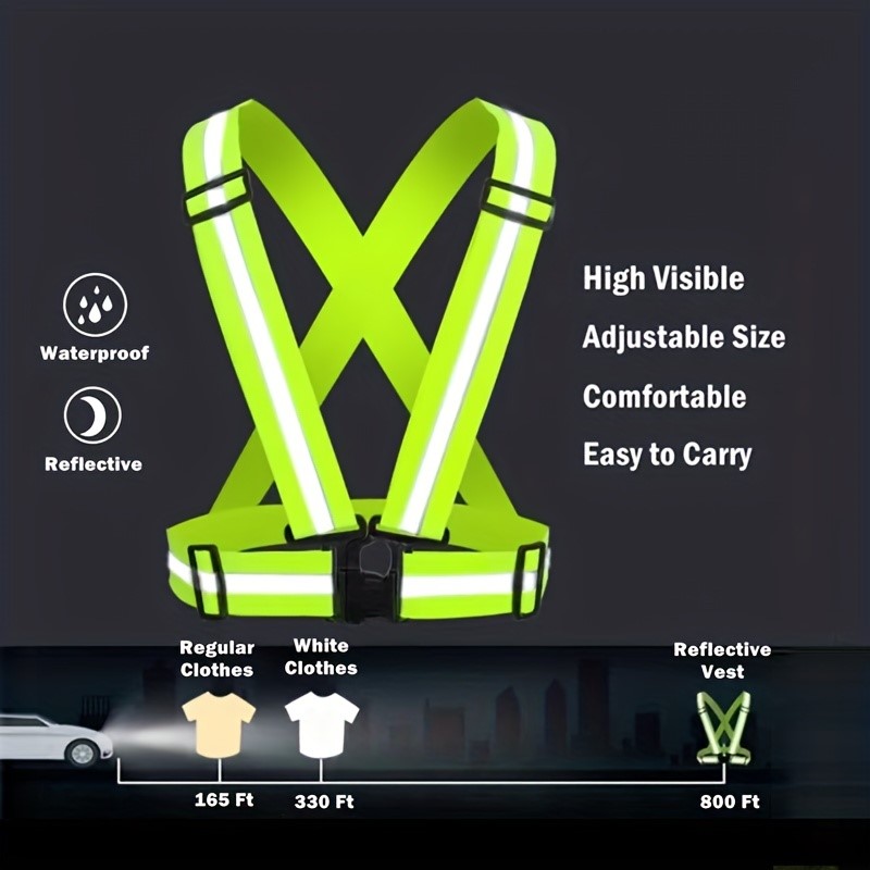 High Visibility Reflective Saf - Running Visibility Gear ulasan dan harga